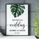 Search for tropical welcome sign wedding signs Green
