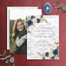 Search for navy blue and pink invitations Floral