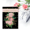 Search for black on rose gold birthday cards Chic