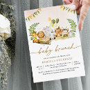 Search for pink safari baby shower invitations Tropical jungle