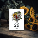 Search for sunflower numbers table cards Black