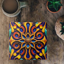 Search for blue art deco tiles Floral