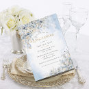 Search for dusty blue floral invitations Beautiful