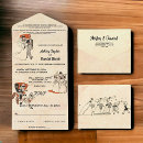 Search for cartoon wedding invitations Bride and groom