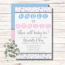 Search for pastel gender reveal invitations Pastel pink and blue