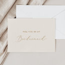 Search for bridesmaid cards Elegant asking bridesmaid