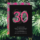 Search for tropical 30th birthday invitations Summer