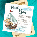 Search for nautical thank you cards Ahoy it's a boy