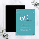Search for turquoise 60th birthday invitations Sixty