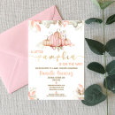 Search for little pumpkin on the way invitations Fall