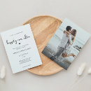 Search for love laughter happily ever after wedding invitations Couple