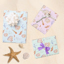 Search for seashells wrapping paper Pink