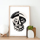 Search for african mask posters Black