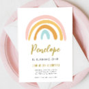 Search for pastel rainbow invitations Over the rainbow