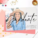 Search for pink graduation invitations announcements Simple