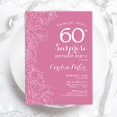 Search for surprise 60th party invitations Calligraphy