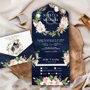 Search for magnolia invitations Midnight blue