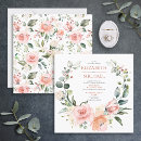 Search for floral wreath wedding invitations Watercolor flowers