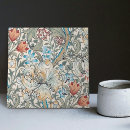 Search for flower drawing coasters Lilly whimsical vintage pattern