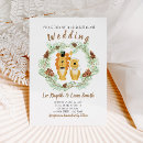 Search for cute cartoon couple wedding invitations Rustic