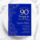 Search for 90th ninetieth invitations Elegant