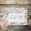 Search for blue gold save the dates Rustic