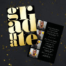 Search for bold font invitations graduation party
