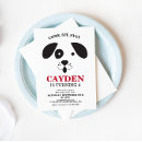 Search for black white dog invitations Puppy