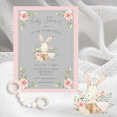 Search for grey baby shower invitations bunny