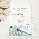 Search for rustic mountain wedding invitations Dusty blue