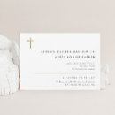 Search for gold cross invitations Minimalist