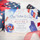 Search for red white and two birthday invitations Fourth of july birthday
