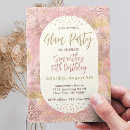 Search for faux rose gold invitations Modern elegant
