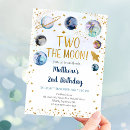 Search for galaxy birthday invitations Blue gold galaxy