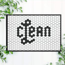 Search for mosaic doormats Black and white