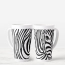 Search for zebra face mugs Black and white stripes