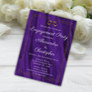 Search for purple engagement party invitations Contemporary