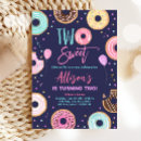 Search for two sweet doughnut birthday invitations Doughnut grow up