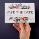Search for christmas poinsettia save the dates Pine cone
