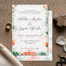 Search for green and orange wedding invitations Couple