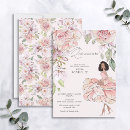 Search for flower quinceanera invitations Girly