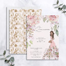 Search for blush pink floral birthday invitations Modern