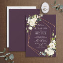 Search for burgundy flowers geometric wedding invitations Rose gold