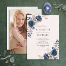 Search for dusty blue and pink wedding invitations Modern