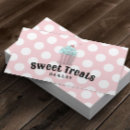 Search for polka dot business cards cupcake