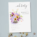 Search for lavender and gold baby shower invitations Boho chic