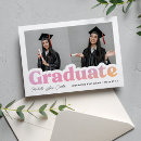 Search for senior graduation announcement cards Bold typography
