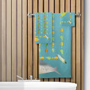Search for fish bath towels Blue