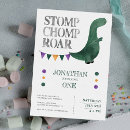 Search for roar birthday invitations Dinosaurs
