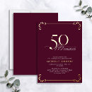 Search for fifty and fabulous 50th birthday invitations Modern